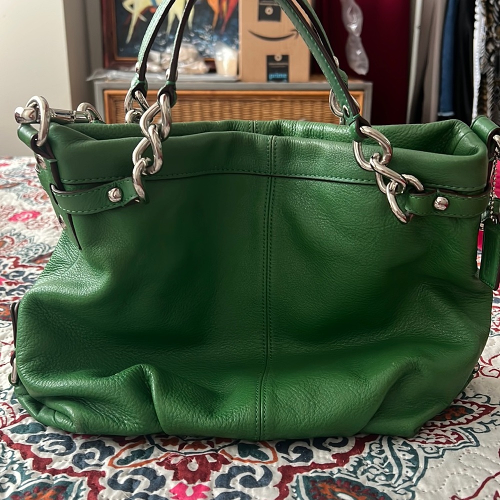 Green Coach purse